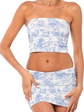 Blue and White Printed set Edikted